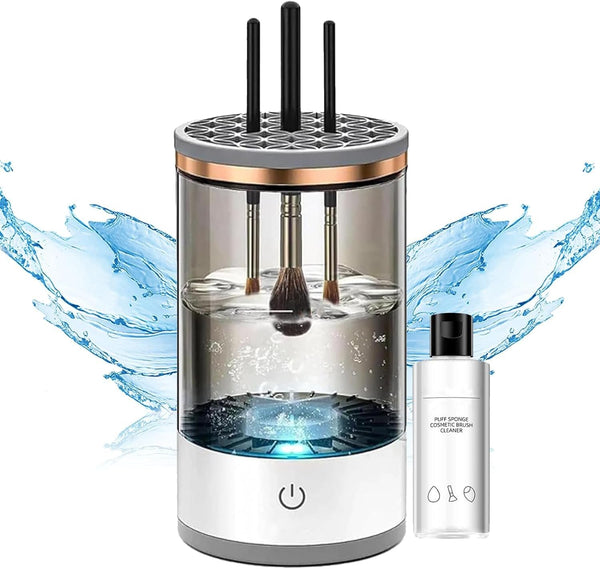 LIMPIADOR DE PINCELES DE MAQUILLAJE - GIRATORIO/ELÉCTRICO Y AUTOMÁTICO