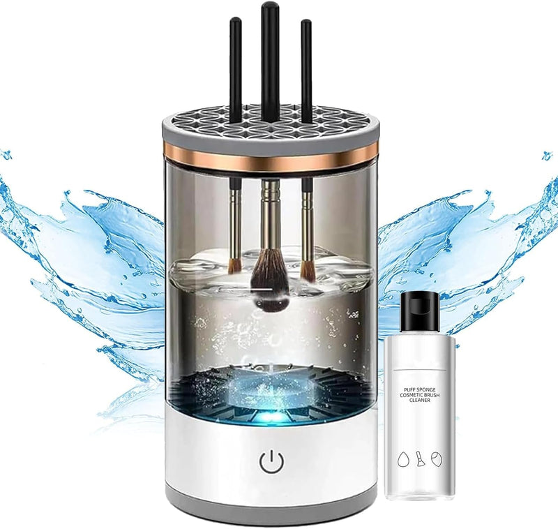LIMPIADOR DE PINCELES DE MAQUILLAJE - GIRATORIO/ELÉCTRICO Y AUTOMÁTICO