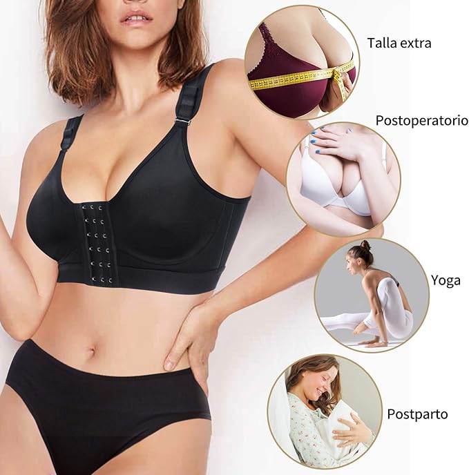 Sujetador Premium de Compresión Suave — Ideal para Postura y Recuperación
