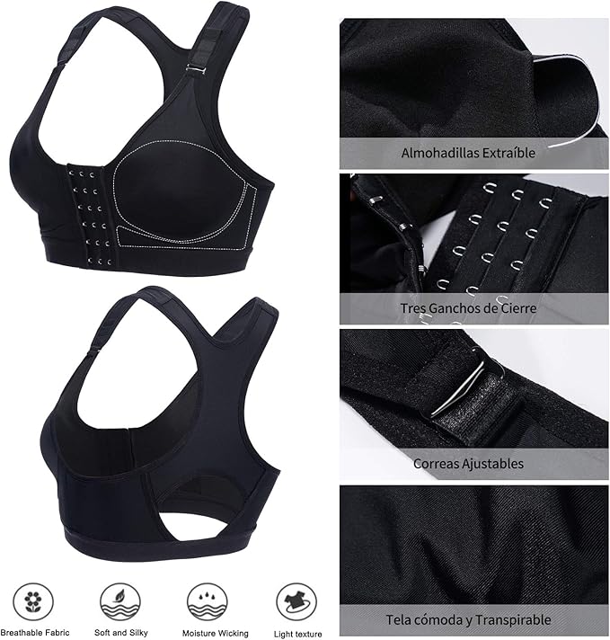Sujetador Premium de Compresión Suave — Ideal para Postura y Recuperación